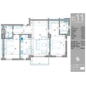 Apartamentul 11 - 3 camere, 110.7 mp (87.5)