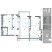 Apartamentul 18 - 3 camere, 110.7 mp (87.5)