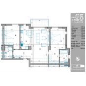 Apartamentul 25 - 3 camere, 110.7 mp (87.5)