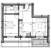 Apartament 2 camere, 63.8 mp