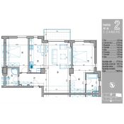 Apartamentul 2 - 3 camere, 110.7 mp (87.5)